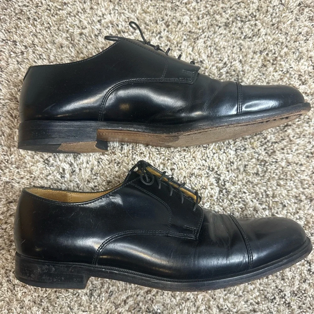 Cole Haan Men's Caldwell 10D Black Leather Oxford‎ Dress Shoes
